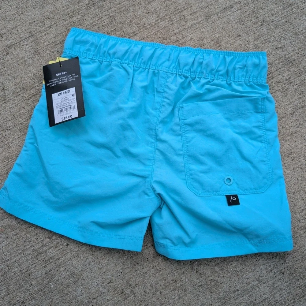 Art‎ Class Swim Trunks Kids XS 4/5 Blue NWT UPF 50+ Mid-Thigh Drawstring Shorts